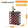 Mango Steam 32 Bottle Wine Rack with Black Glass Top