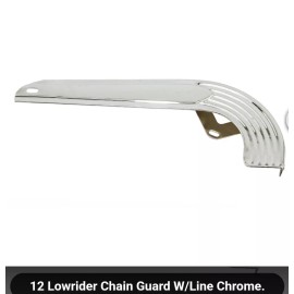 Unbranded NEW BICYCLE CHAIN GUARD CHROME 12"BICYCLES CRUISER BMX LOWRIDER 11 1/2LONG