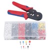 1800Pcs/Set Ferrule Crimping Tool Kit AWG 23‑7 Crimper Plier with