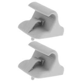 ECSiNG 2x Car Sun Visor Clips 8523505100OM Compatible with Hyundai I20 Getz 08-15 Grey