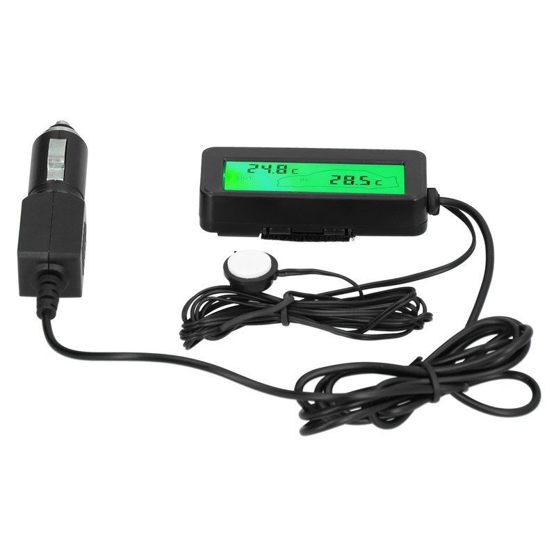 Mini Thermometer Electronic Temperature Meter with LCD Display DC12V for