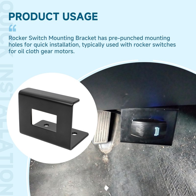 MUGLFPT 3014188 Rocker Switch Mounting Bracket, Hole 1-7/16" x 13/16",