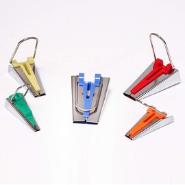 YICBOR Bias Tape Maker Set 6MM/9MM/12MM/18MM/25MM 5 Sizes DIY Quilting Tools Kit