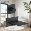 BWE Waterfall Tub Faucet Wall Mount Tub Filler Matte Black