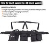 Chyaidach 16-Pockets Tool Belts for man with Suspenders, Detachable &