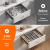 Lifewit Plastic Utensil Organizer for Kitchen Drawers, Expandable 13 to