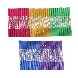 Toddmomy Wind Chime Tubes for Crafts, 100pcs Aluminum Wind Chime Empty Tubes Wind Chime Parts for DIY Wind Chime Making (Random Color)