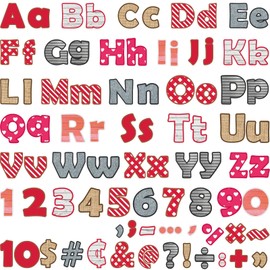 260Pcs Bulletin Board Letters for Classroom 4” Letters Combo Pack Set Valentine's Day Classroom Decorations Alphabet Numbers Symbols Letters for Bulletin Board Cutouts Card for Classroom Decor