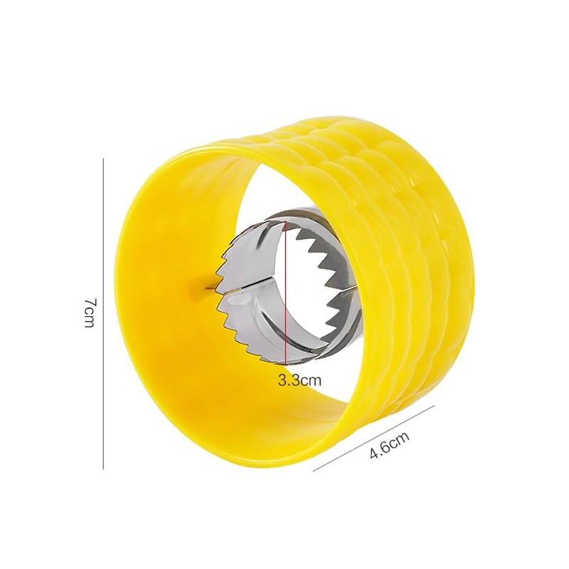 2pcs Cob Corn Stripper,Plastic Corn Peeler for Cobbe,Stainless Steel Blades