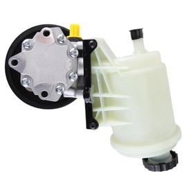 Power Steering Pump with Pulley Reservoir compatible for Ram 1500 3.7L 4.7L 5.7L 2009-2010, Slakerbe Replacement for 55398903AD Power Steering Pump Assist Pump