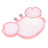Crab Suction Plate with Suction Cup Base Silicone Divided Plate