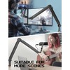 FIFINE Mic Boom Arm, Microphone Stand with Cable Management Channel,