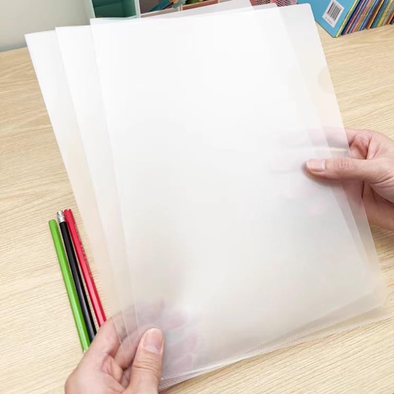 ATB-Foger 24Pcs Plastic Clear Document Folders Clear Plastic Wallets Clear