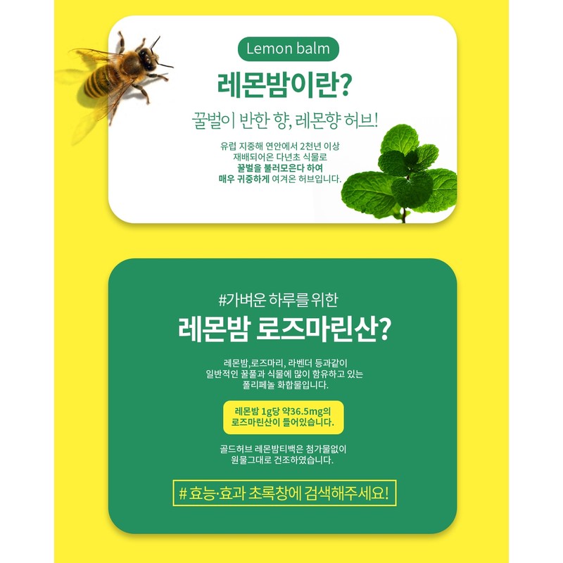 Lemon Balm Tea 20x Extract Powder 100 sachets, 1 piece