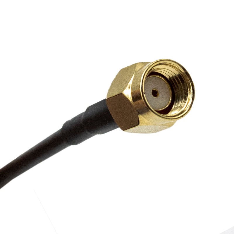 CABLEPELADO 2m SMA Coaxial Cable Black Male to Female Wi-Fi