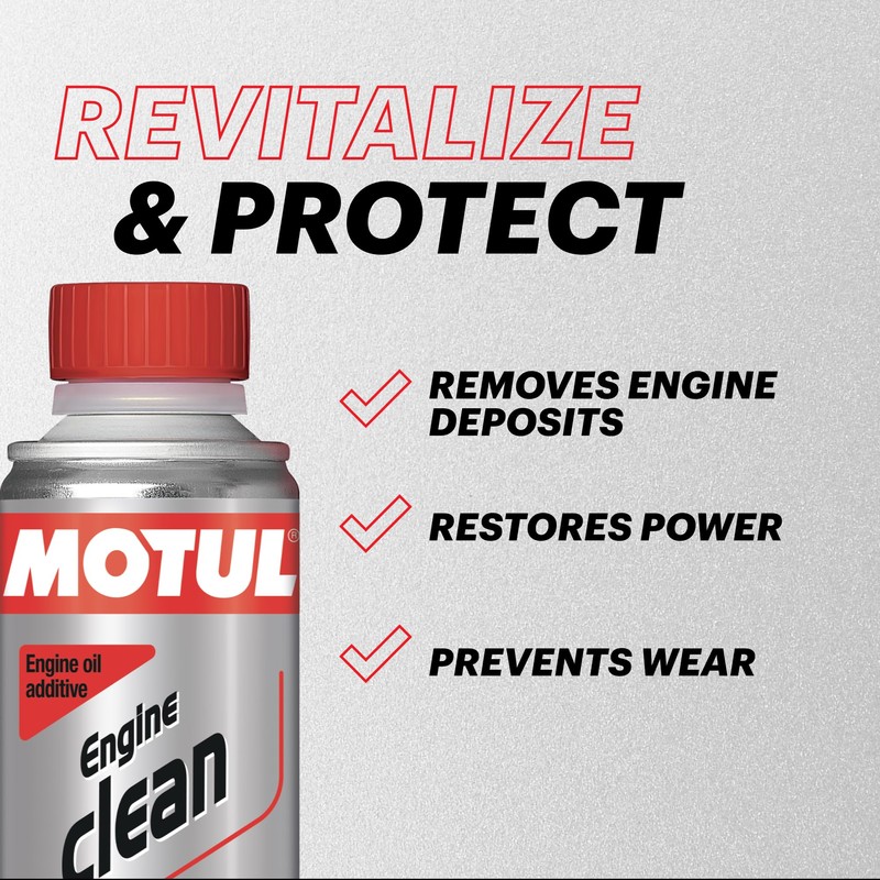 Motul Engine Clean | Oil Additive & Flush for Gasoline