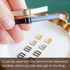 5mm/0.2" Leather Straps with Sewing Thread, Mini Doll Belt Straps,