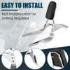 DSISIMO Chrome Backrest Sissy Bar With Luggage Rack Backrest Pad