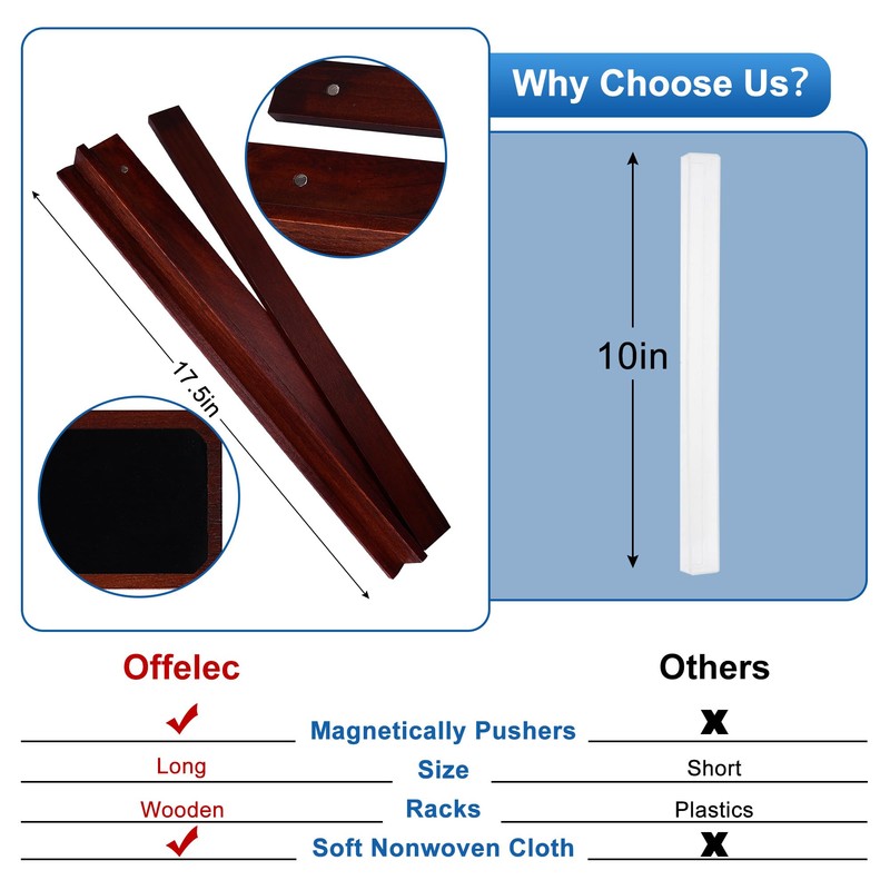 Offelec Upgraded Magnetic Mahjong Racks, 4 pcs American Mahjong Racks