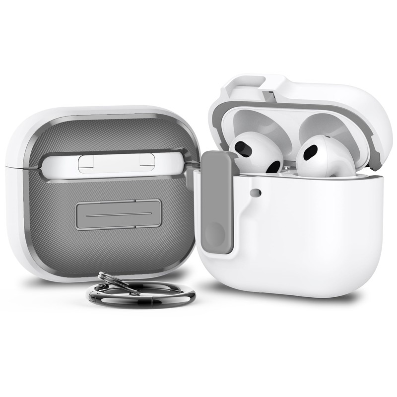ARGOO Funda para AirPods 4 Generacion Cierre Magnético Expulsión Automática,