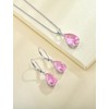 YL 925 Sterling Silver Teardrop Dangle Drop Earrings for Women