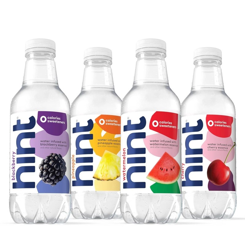 Hint Fruit-Infused Bottled Water Sugar-Free Pack of 12