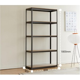espidoo 5-Tier Heavy Duty Storage Shelves: Adjustable Metal Utility Rack - Premium Steel & Laminate Boards for Garage Warehouse Pantry - 264lb Capacity & Easy Assembly