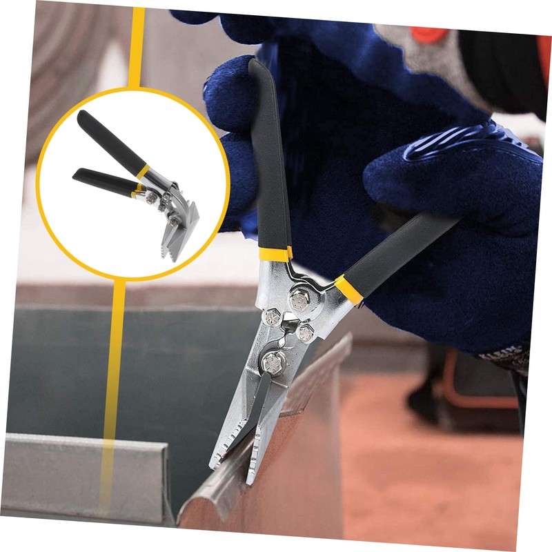 WHAMVOX Metal Bender Pliers Flat Bar Seamer Tool for Bending