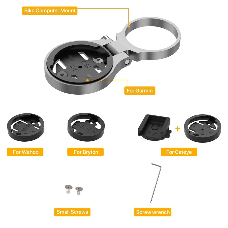 Garmin Stem Mount - Adjustable Out Front Computer Mount for