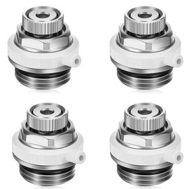 Set of 4 automatic radiator bleeds, automatic radiator bleed valve, 1/2 inch self-sealing, automatic radiator vent in a set of 4, for 1/2 inch connection