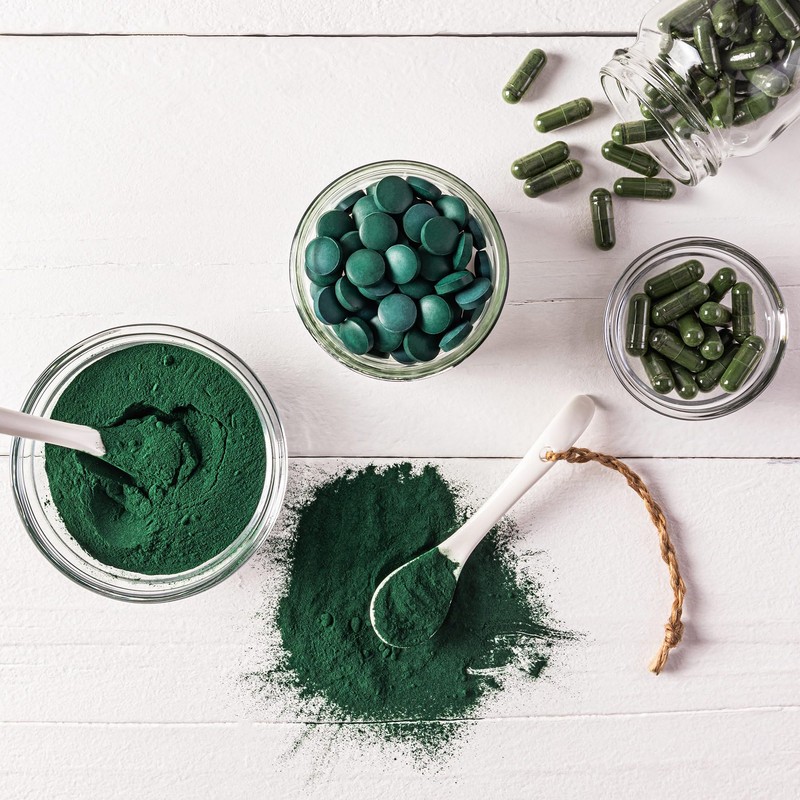 Everyday Superfood Organic Chlorella & Spirulina Tablets 500mg, 1800 Broken