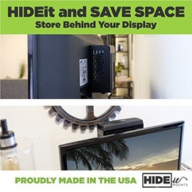 HIDEit Uni-SW | Adjustable Small + Wide Electronic + Cable Box Mount