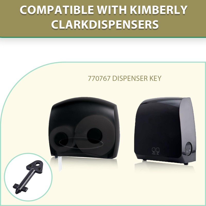 770767 Paper Towel Dispenser Key for Kimberly Clark,JRT Junior, in-Sight