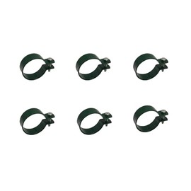 Fence Clamp 48 mm Post Clamp Strut Clamp Mounting Clamp Green for Fence Wire Mesh Fence Pack of 6
