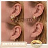 Cryzmitol 3pzs Aretes Mujer Niñas Oro Con Zirconias,joyería Moda Regalo