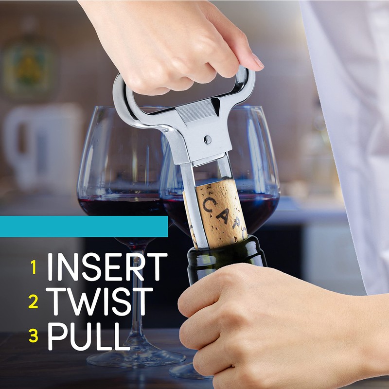 Ah So Wine Opener - Two Prong Cork Puller with