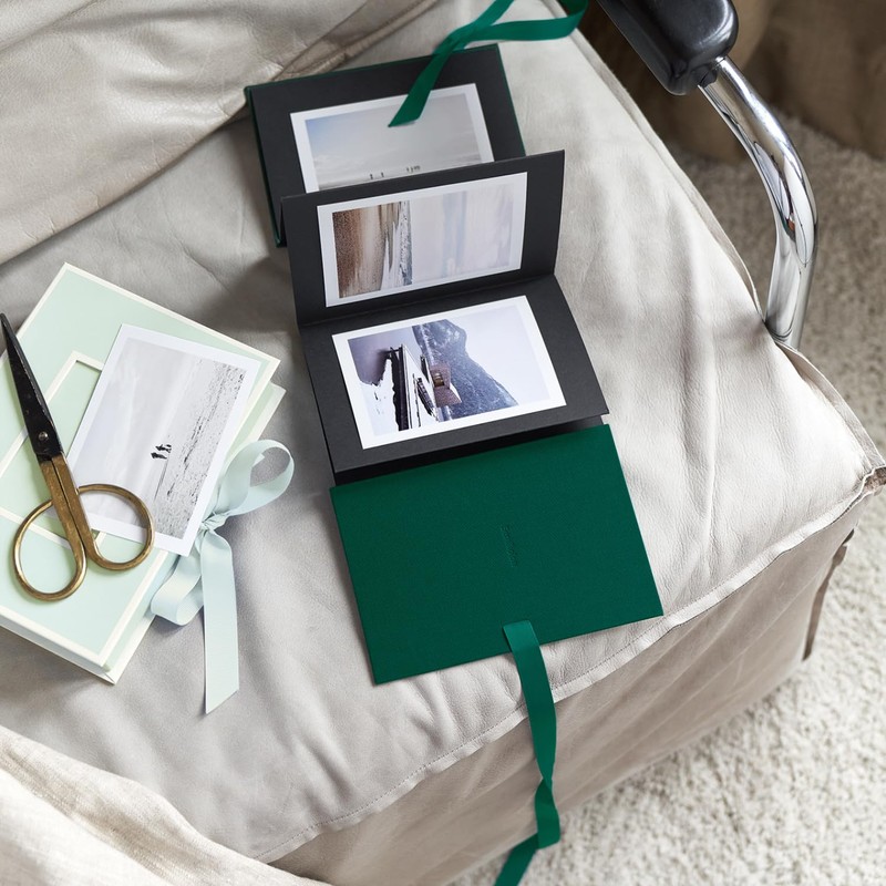 Semikolon Leporello Classico Photoalbum, Black b6