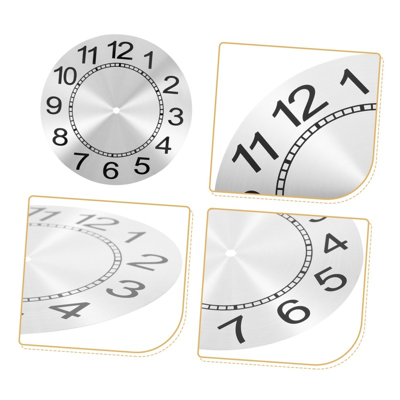 TEHAUX Replacement Round Clock Dial Panel DIY Clock Part with