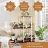 UNHO 3 Tiered XXL Plant Shelf Flower Stand Corner Storage
