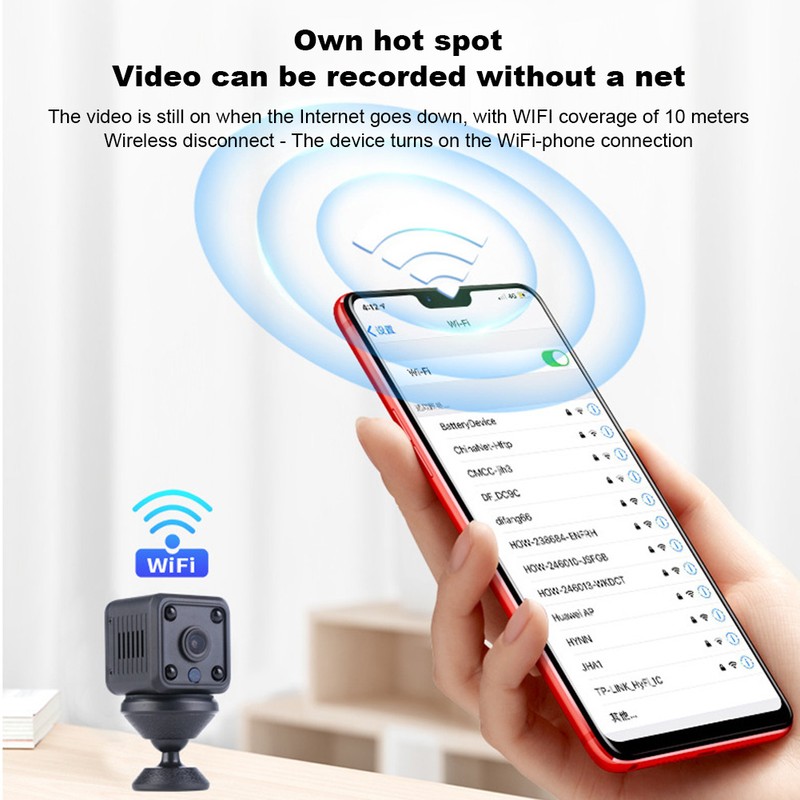 720P Mini Wifi Wireless Network Camera Mobile Phone Remote Monitoring
