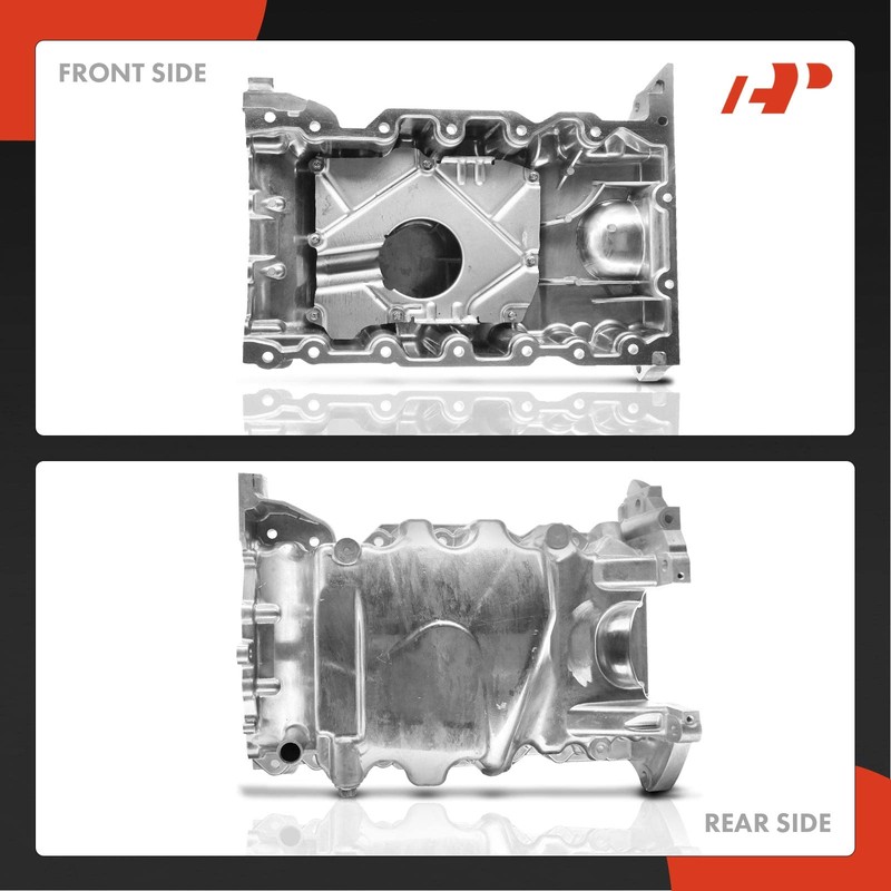 A-Premium Engine Oil Pan Sump with Drain Plug Compatible with
