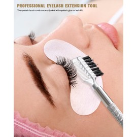 FERYES Eyelash Lifter with Eyelash Comb and Brush, 2 in 1 Eyelash Lift Kit for Perming and Tinting, Professional Eyelash Extension Tool Kit