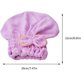 BESTOYARD Toalla de Microfibra para Cabello y Absorbente de Coral Fleece, 2 Piezas para Secado Rápido y Cuidado Delicado en Viajes Familiares Color Aleatorio