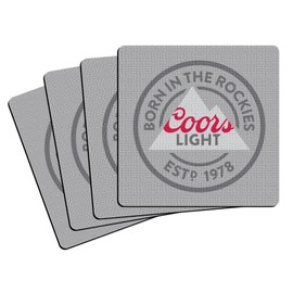 Boelter Brands Coors Light Neoprene Coaster, 4-Pack