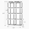 VTRIN Portable Closet Wardrobe Closet for Hanging Clothes with 4