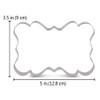 LILIAO Large Rectangle Fancy Plaque Cookie Cutter Frame Sandwich Fondant