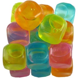 eMKay Multi-Coloured Reusable Ice Cubes for Cooling Your Drinks (Pack of 40)