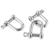 KEILEOHO Pack of 20 Shackles D-Shape M6, Shackle 6 mm