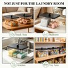 Dryer Sheet Holder with 6 Labels for Laundry Room Organization