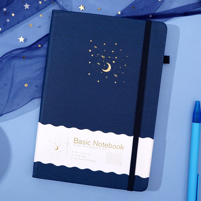 CAGIE Lined Journal Notebook for Work, Hardcover Notebook Journal with